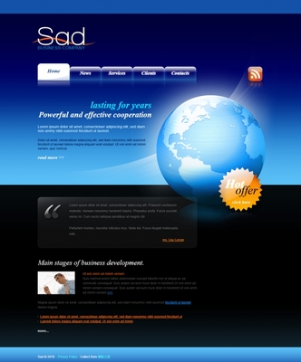 打造藍色高光透明質(zhì)感的科技企業(yè)網(wǎng)站 設計要點與下載資源推薦