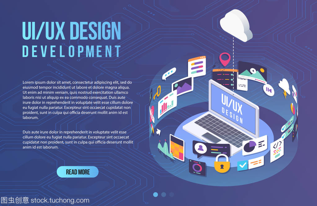 筆記本電腦接口開發與設計模板 從平面到交互的數字化進程